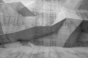 Fototapeta na flizelinie MS-5-2595 Beton 3D wnętrze 375 x 250 cm