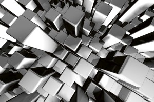 Fototapeta na flizelinie MS-5-2600 Dynamiczny blok metalowy 375 x 250 cm