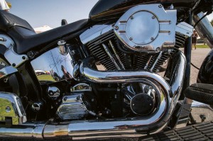 Fototapeta na flizelinie MS-5-2803 Błyszczący detal motocykla 375 x 250 cm