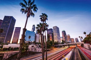 Fototapeta na flizelinie MS-5-2945 Krajobraz w centrum Los Angeles 375 x 250 cm