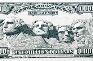 Fototapeta na flizelinie MS-5-2949 Mount Rashmore na banknocie 375 x 250 cm