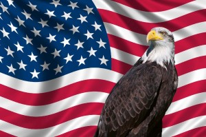Fototapeta na flizelinie MS-5-2960 Patriotyczna flaga USA 375 x 250 cm