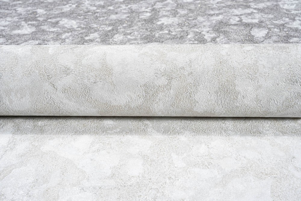 TAPETA 1599-05 biały Beton tynk z brokatem