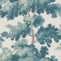 MURAL S10176 Le Village - Raphael Mural, Teal