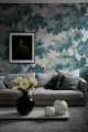 MURAL S10176 Le Village - Raphael Mural, Teal
