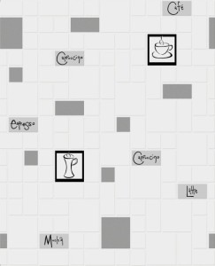 TAPETA 15280 Oasis kafelki kawa