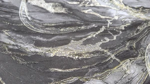 TAPETA 1068-22 Marmur Szaro Grafitowy Złota żyłka