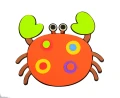 SRP-010 DEKORACJA ŚCIENNA - Krab i Konik morski