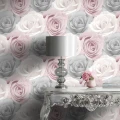 TAPETA 359215 / B14803 kwiaty Róże 3d tapeta Papierowa