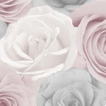 TAPETA 359215 / B14803 kwiaty Róże 3d tapeta Papierowa