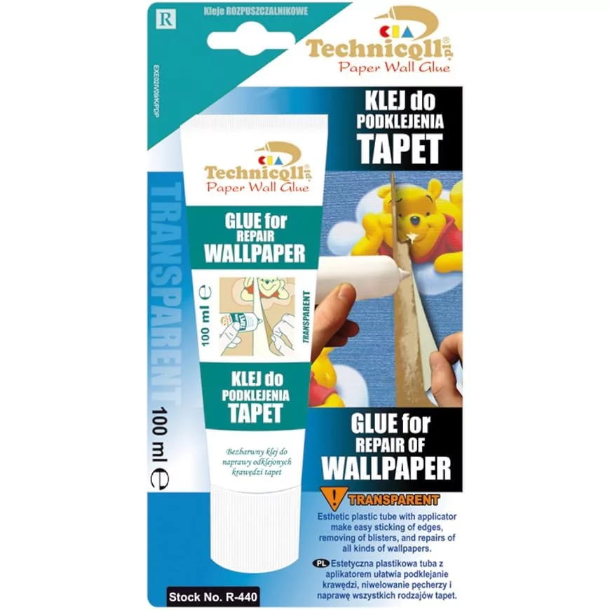 KLEJ DO PODKLEJANIA KRAWĘDZI TAPET  TECHNICQLL 100ml