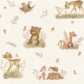 TAPETA 321104 dziecięca w zwierzęta misie lis jeż Kids World 2