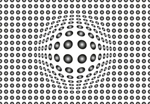FotoTAPETA Flizelinowa 5006-8 DOTS BLACK AND WHITE