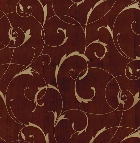OKLEINA MEBLOWA 10645 GEKKOFIX SCROLL OVERPRINT BROWN/GOLD
