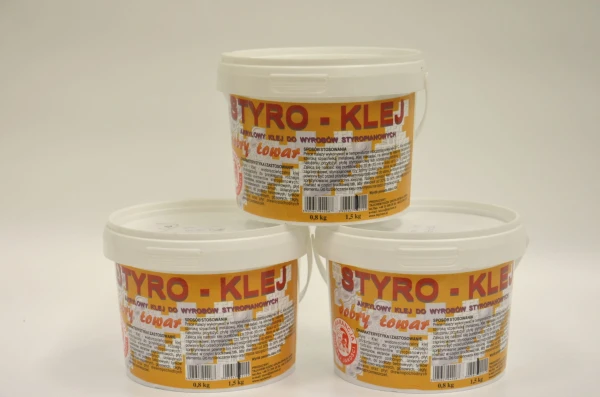 STYRO-KLEJ 0,8 kg akrylowy klej do kasetonów i listew styropianowych