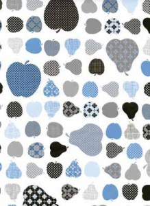 Okleina Meblowa 12852 / Gekkofix apples & pearls blue szer 45