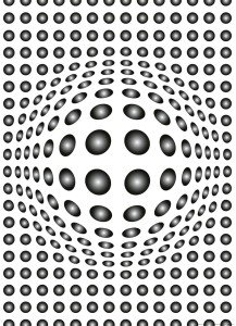 FotoTAPETA Flizelinowa 5006-4 DOTS BLACK AND WHITE